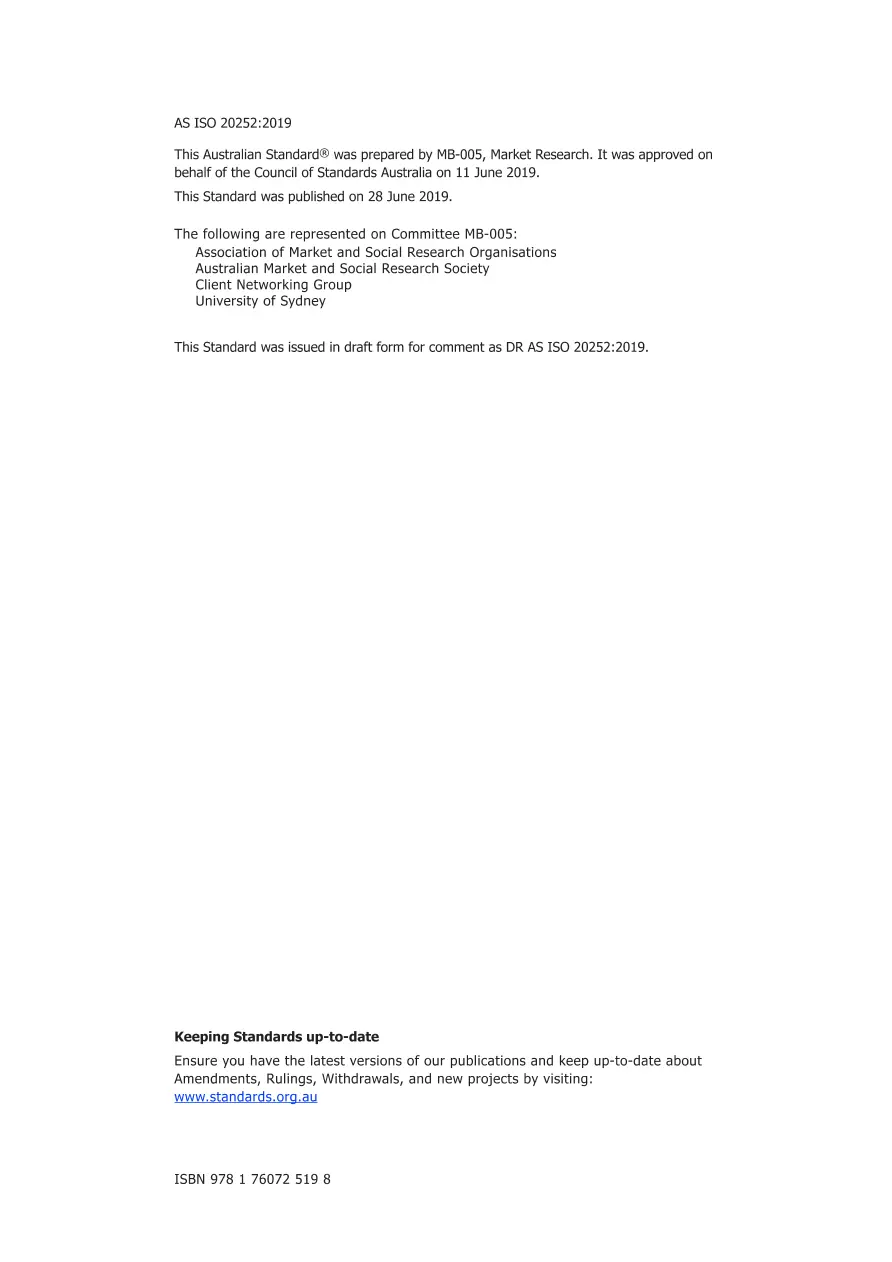 AS ISO 20252:2019 AS ISO 20252:2019 pdf