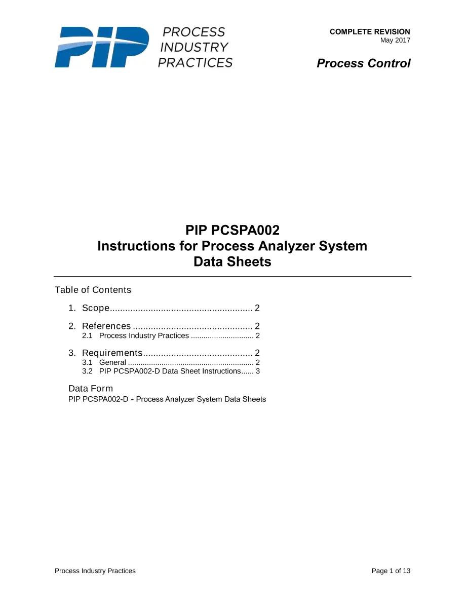 PIP PCSPA002 PIP PCSPA002 pdf