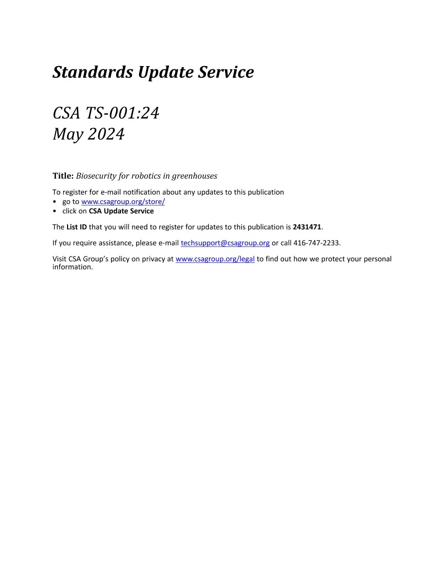CSA TS-001:24 pdf