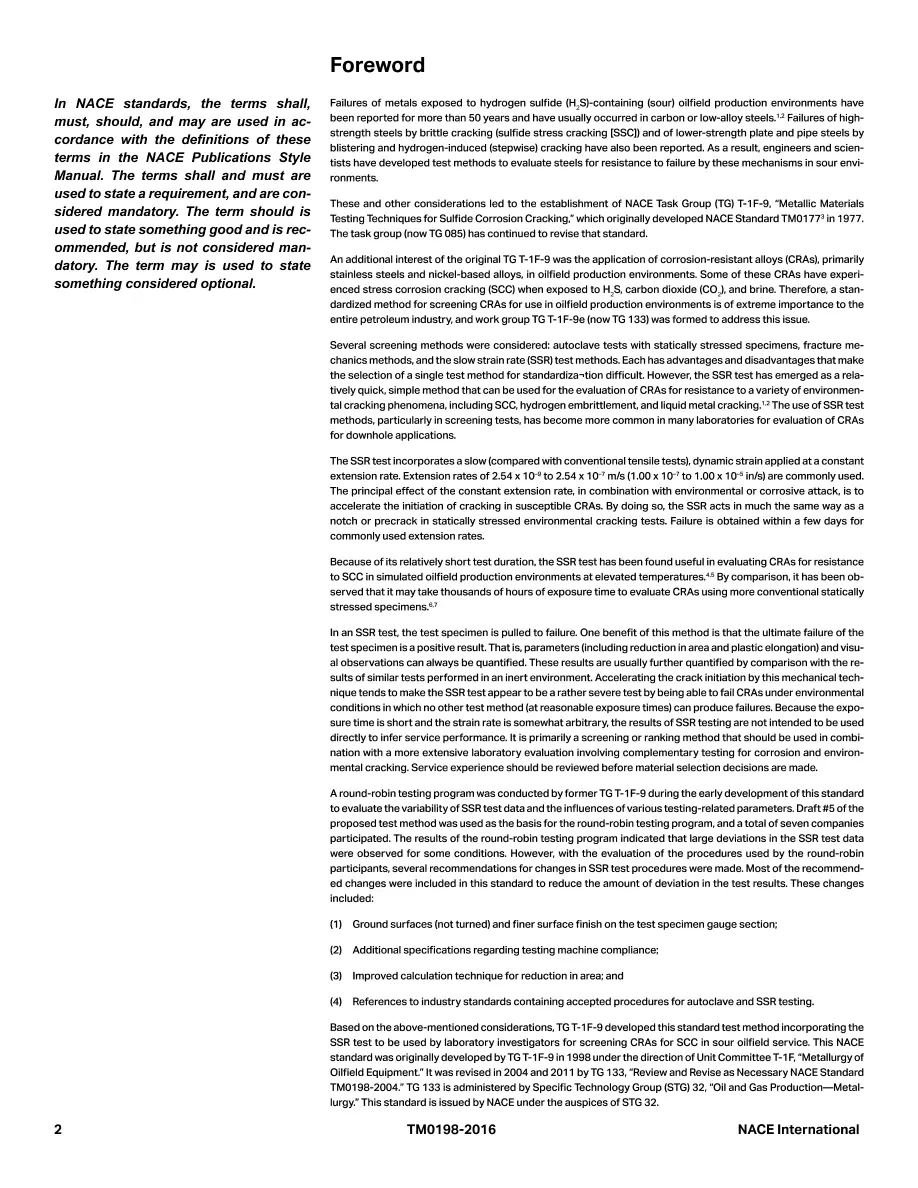 NACE TM0198-2016 NACE TM0198-2016 pdf
