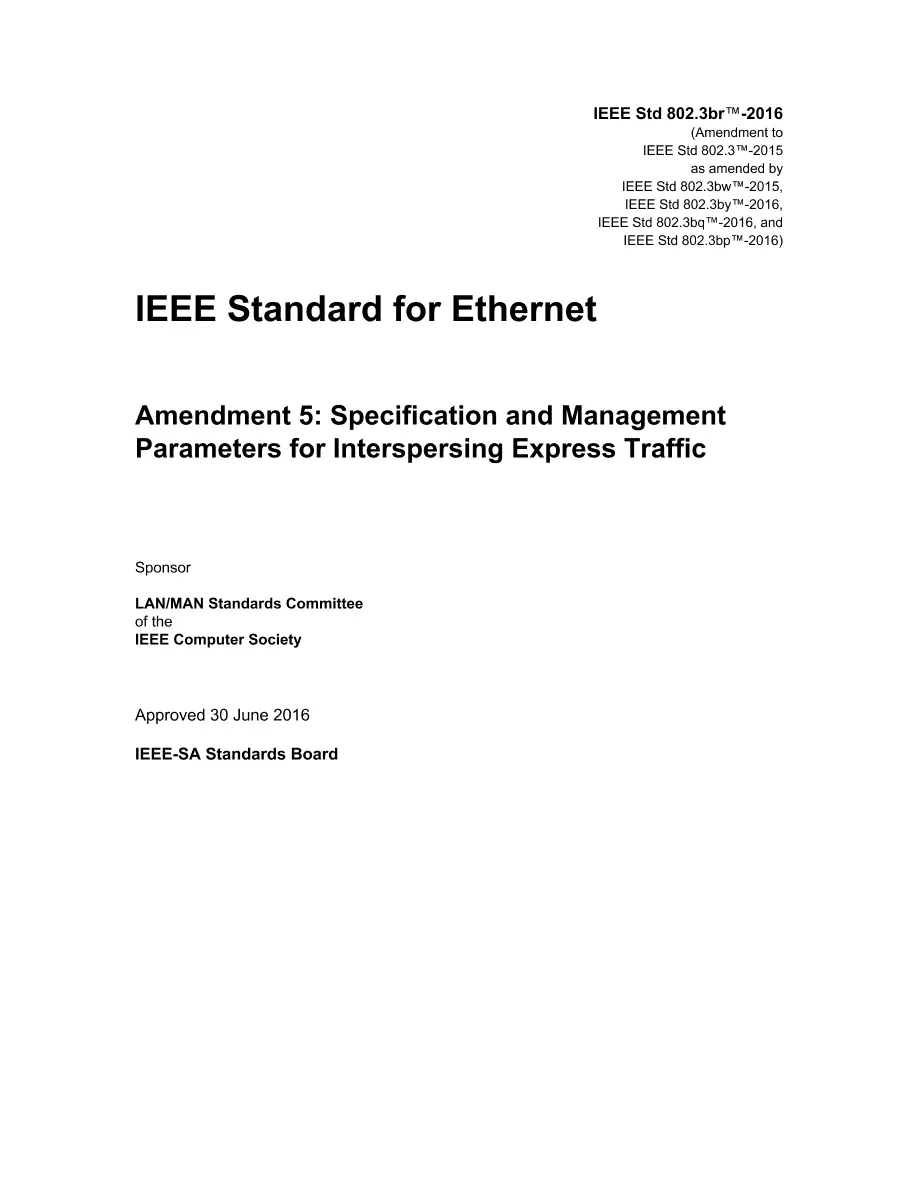 IEEE 802.3br-2016 IEEE 802.3br-2016 pdf