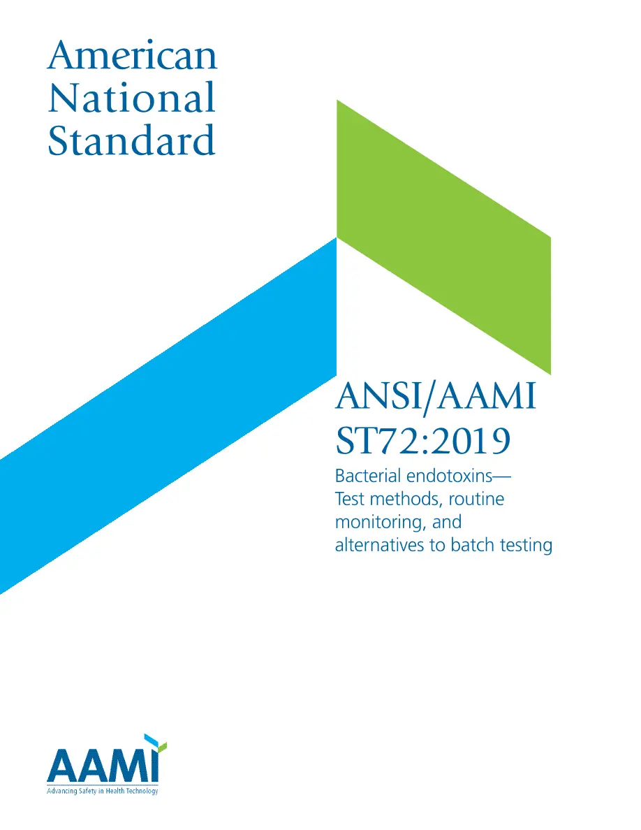 AAMI ST72:2019 AAMI ST72:2019 pdf