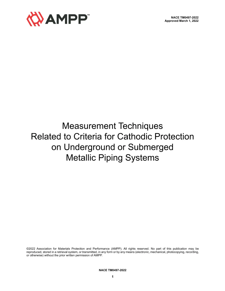 NACE TM0497-2022 NACE TM0497-2022 pdf