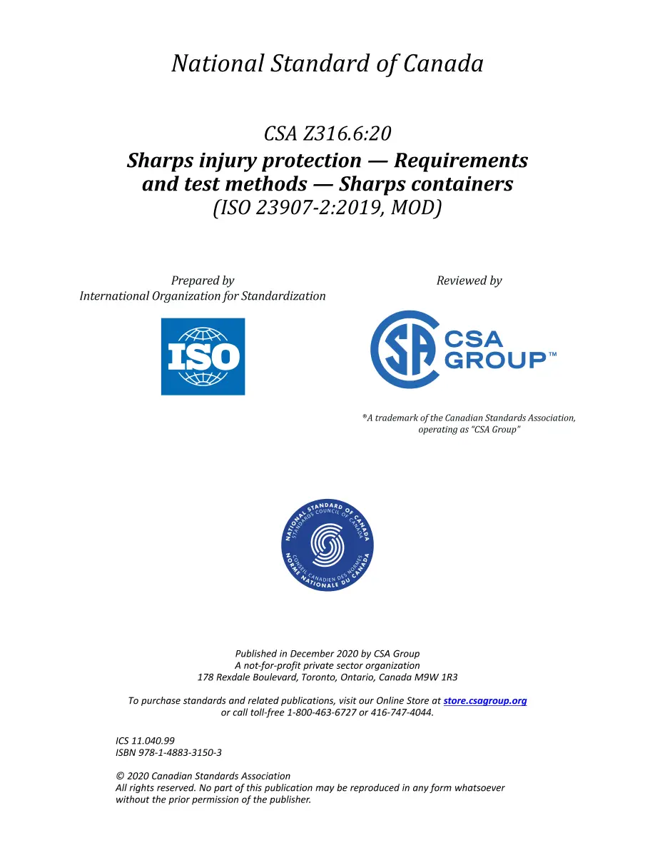CSA Z316.6:20 CSA Z316.6:20 pdf