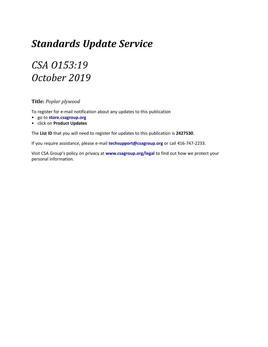 CSA O153:19 CSA O153:19 pdf