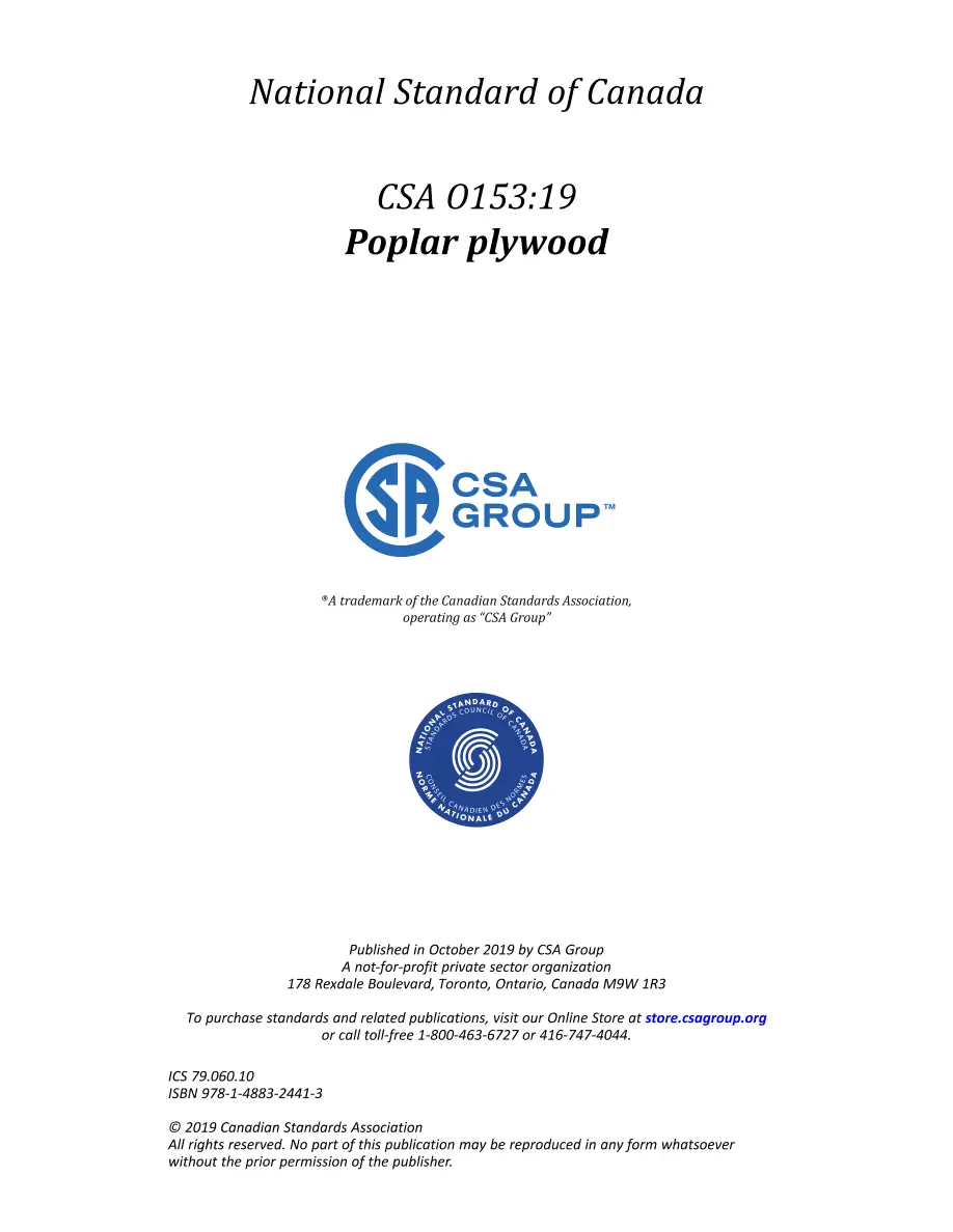 CSA O153:19 CSA O153:19 pdf