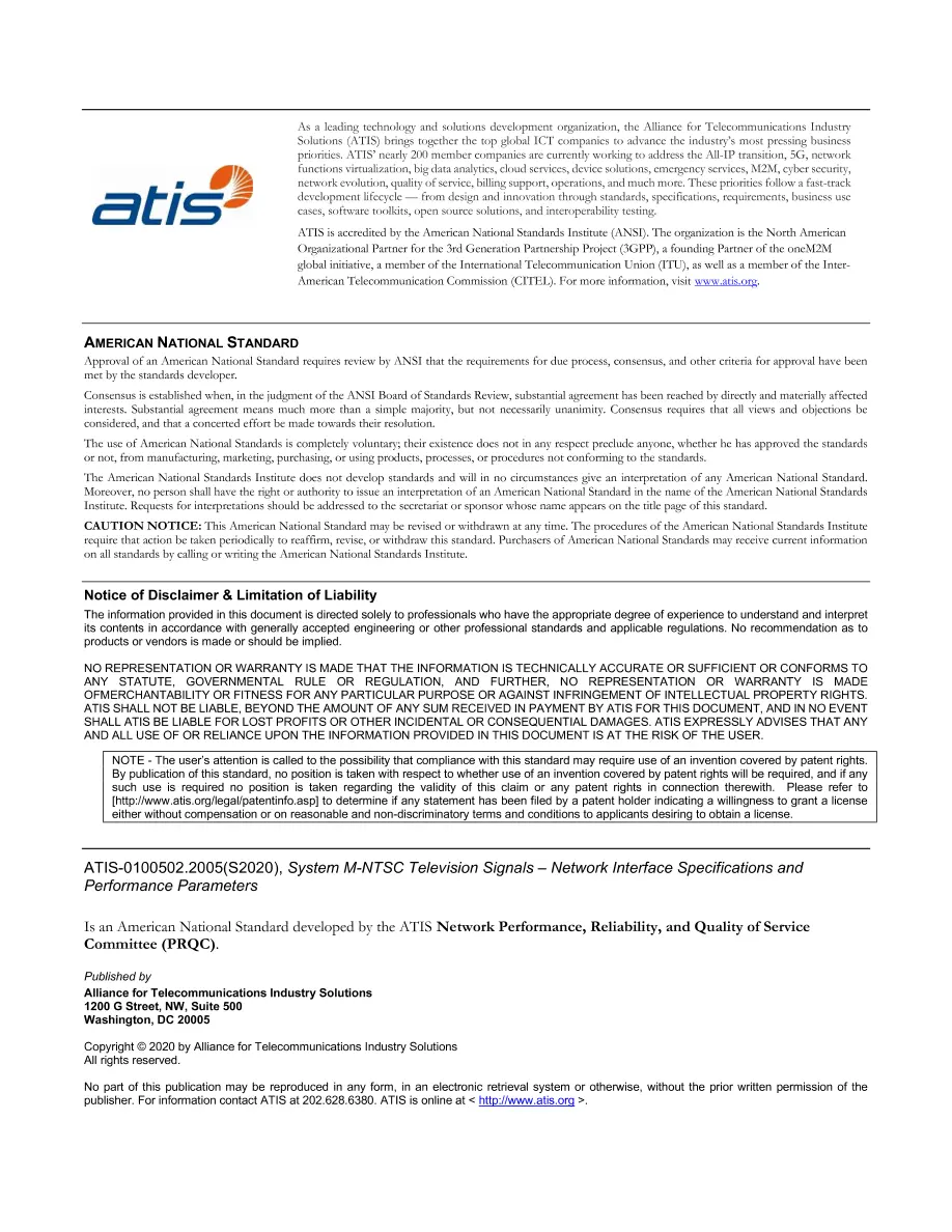 ATIS 0100502.2005(S2020) ATIS 0100502.2005(S2020) pdf