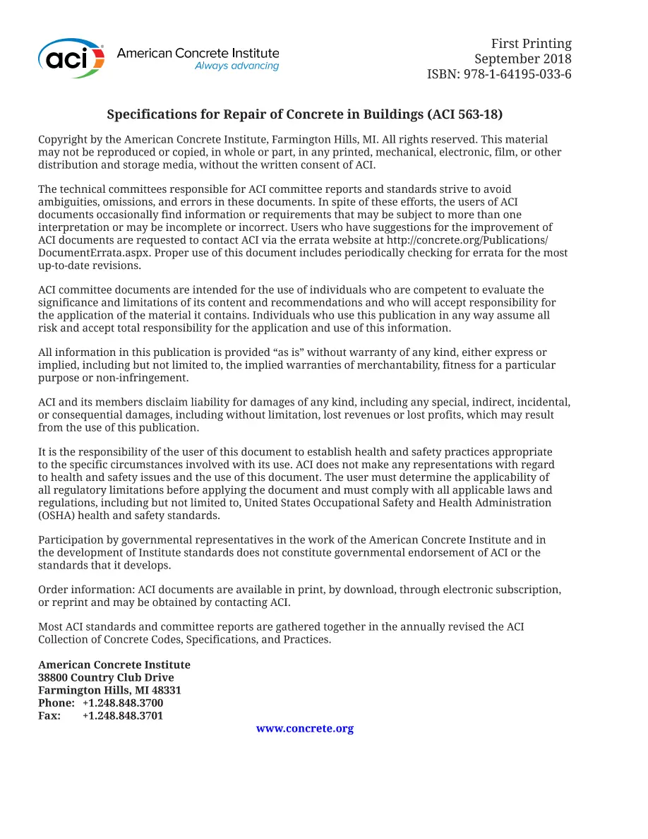 ACI 563-18 ACI 563-18 pdf