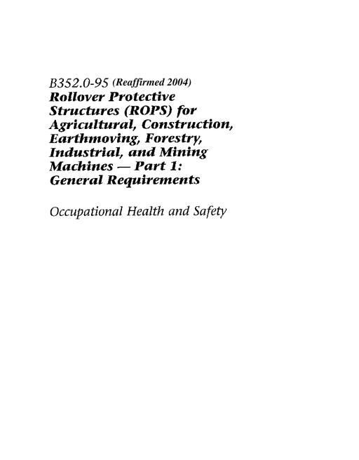 CSA B352.0-95 (R2006) CSA B352.0-95 (R2006) pdf