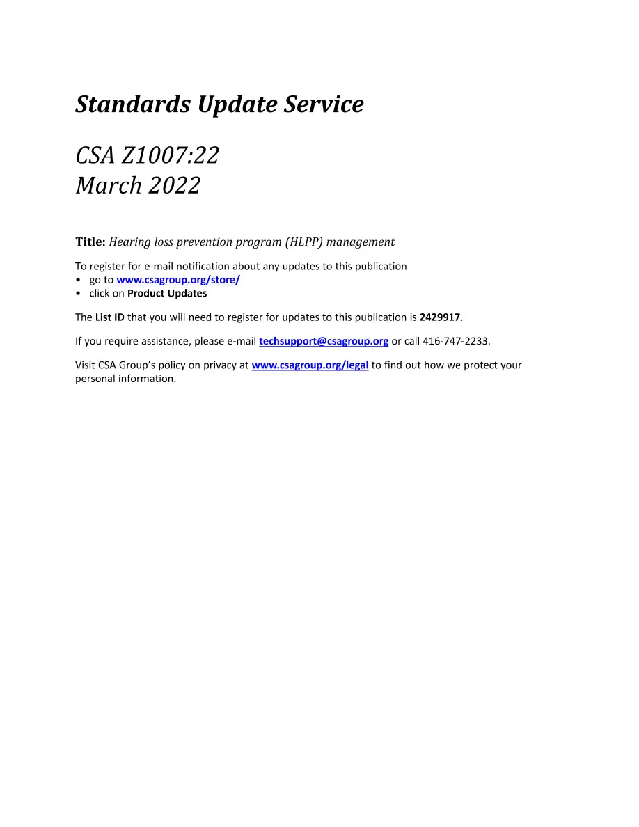 CSA Z1007:22 CSA Z1007:22 pdf