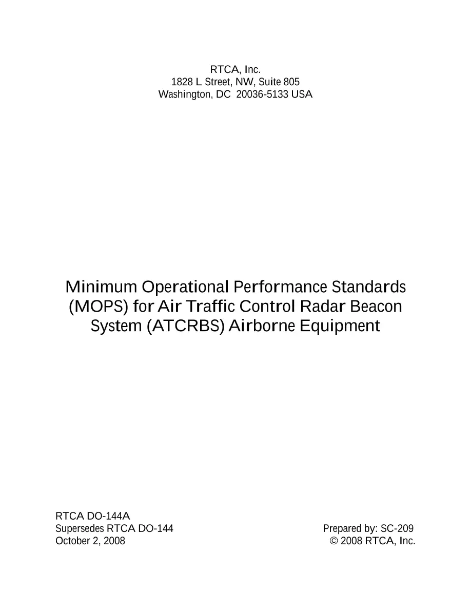 RTCA DO-144A RTCA DO-144A pdf