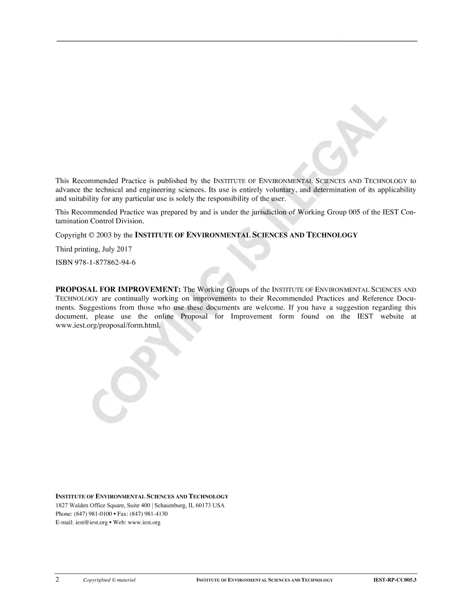 IEST RP-CC005.3 IEST RP-CC005.3 pdf