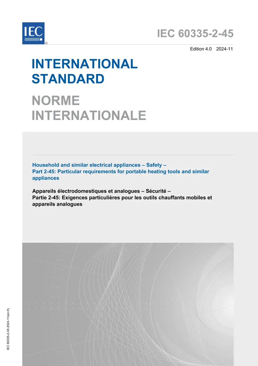 IEC 60335-2-45 Ed. 4.0 b:2024 IEC 60335-2-45 Ed. 4.0 b:2024 pdf