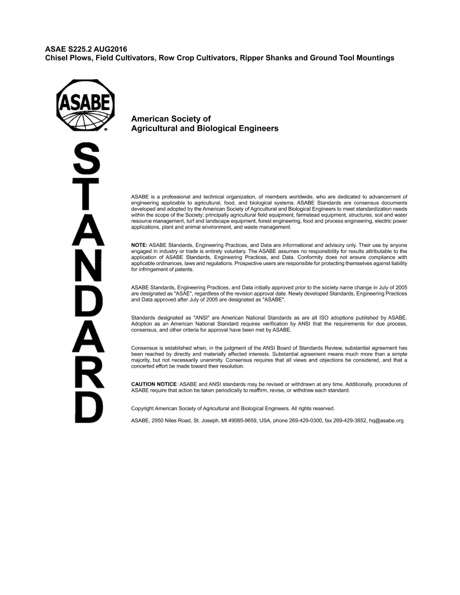 ASAE/ASABE S225.2 (R2021) ASAE/ASABE S225.2 (R2021) pdf