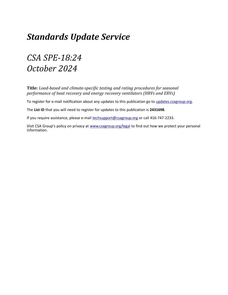 CSA SPE-18:24 CSA SPE-18:24 pdf