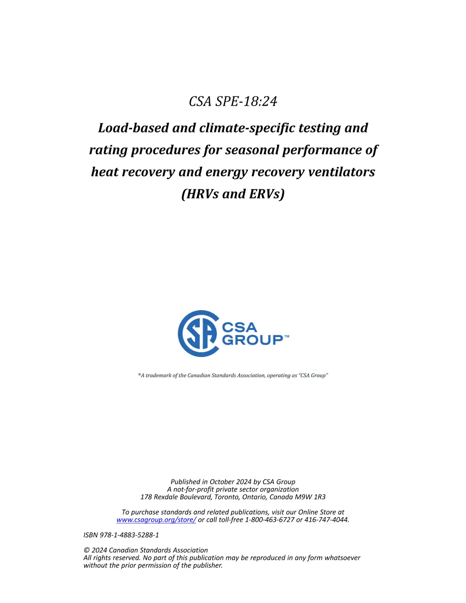 CSA SPE-18:24 CSA SPE-18:24 pdf