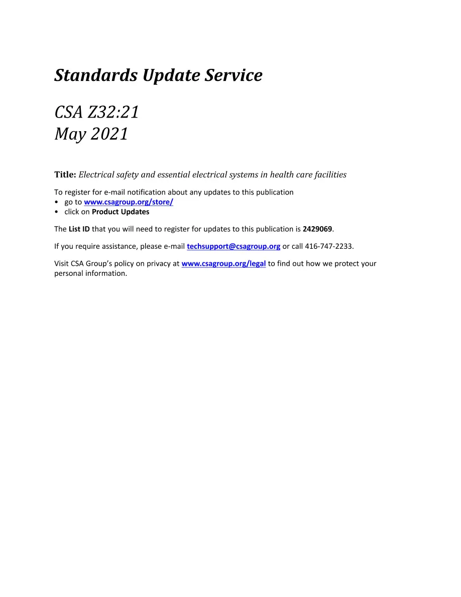 CSA Z32:21 CSA Z32:21 pdf