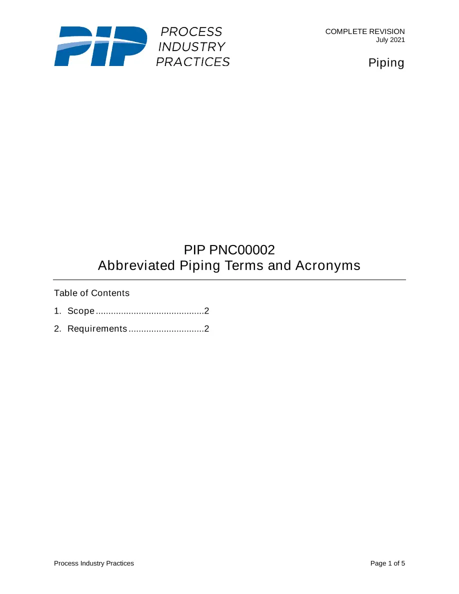 PIP PNC00002 PIP PNC00002 pdf