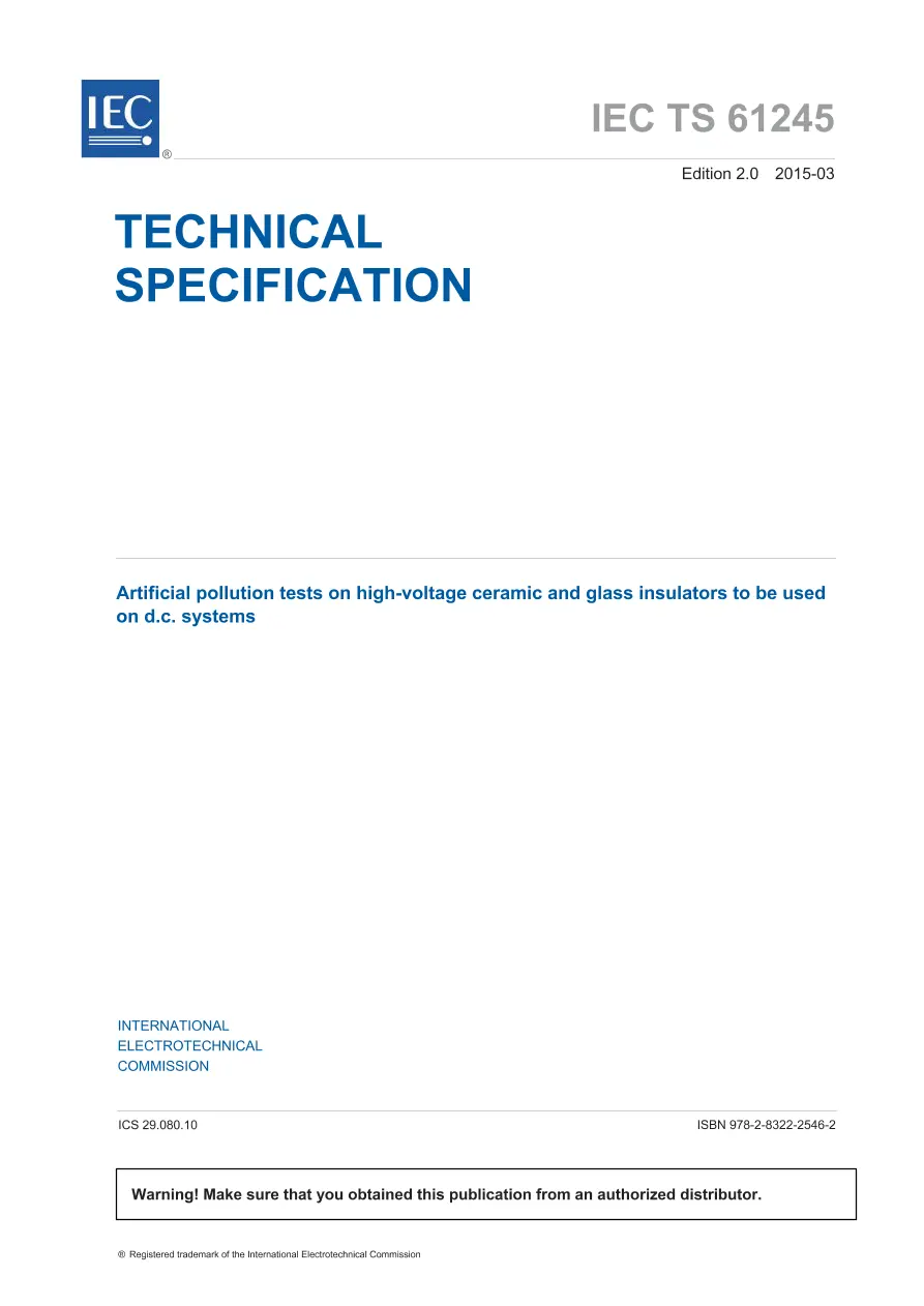 BS PD IEC/TS 61245:2015 BS PD IEC/TS 61245:2015 pdf