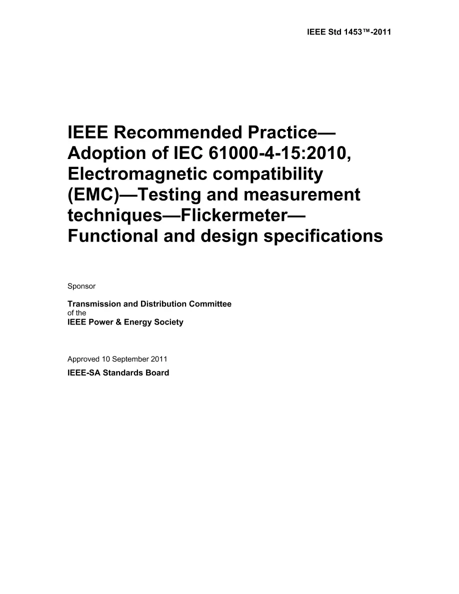 IEEE 1453-2011 IEEE 1453-2011 pdf