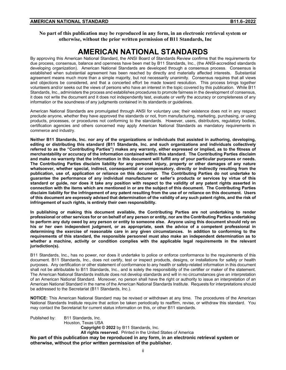 B11 B11.6-2022 B11 B11.6-2022 pdf