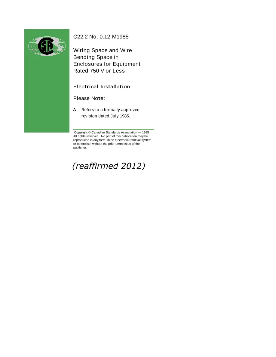 CSA C22.2 NO. 0.12-M1985 (R2016) CSA C22.2 NO. 0.12-M1985 (R2016) pdf