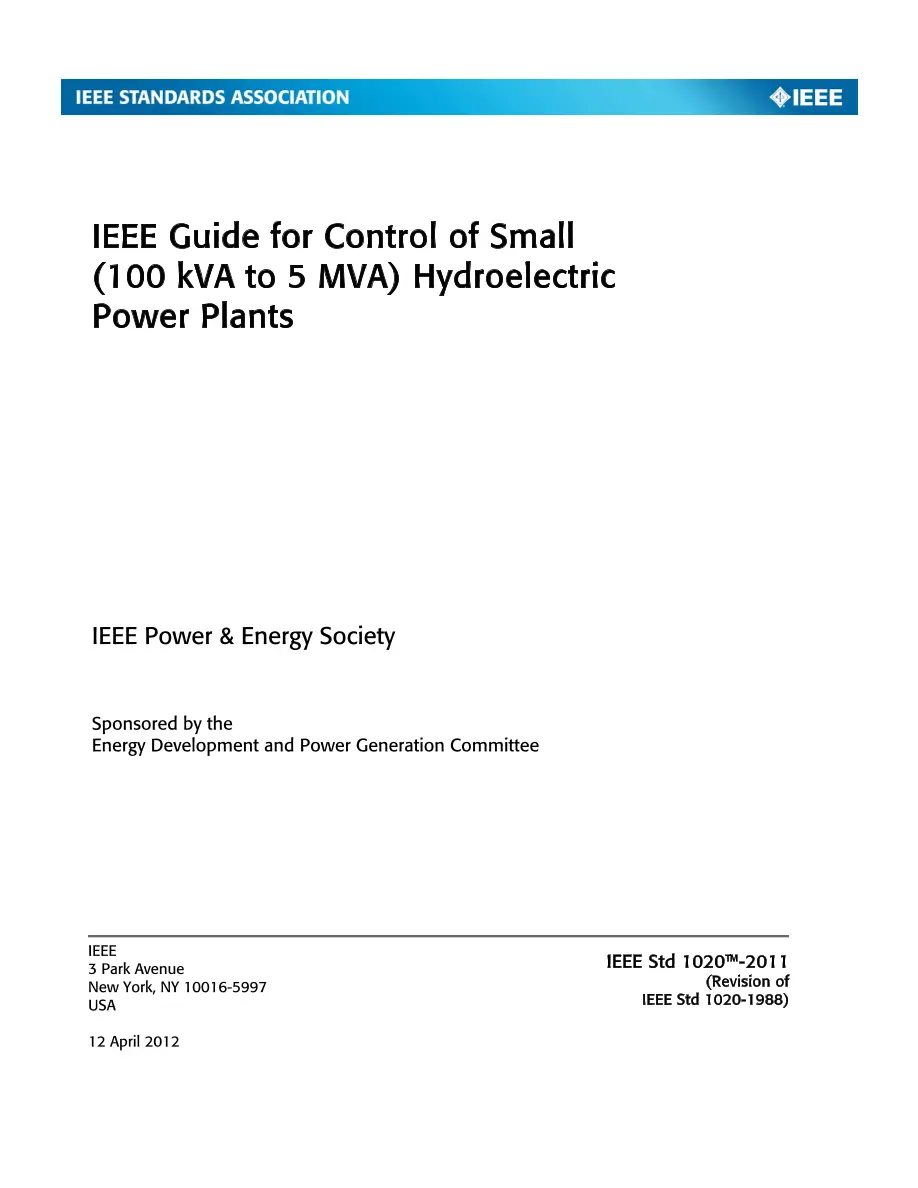 IEEE 1020-2011 IEEE 1020-2011 pdf