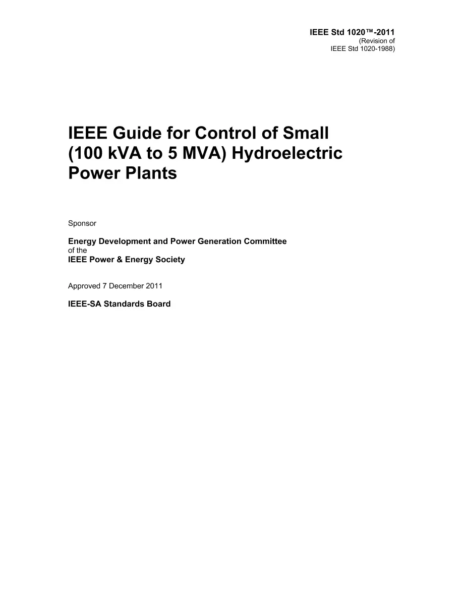 IEEE 1020-2011 IEEE 1020-2011 pdf