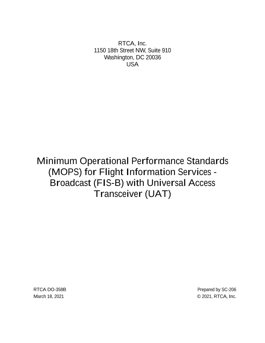 RTCA DO-358B pdf