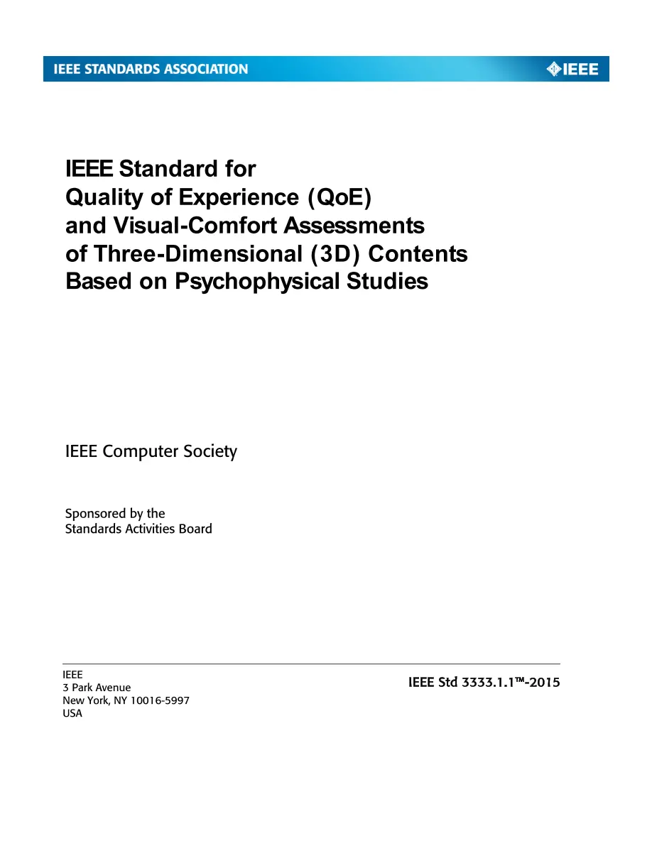 IEEE 3333.1.1-2015 IEEE 3333.1.1-2015 pdf