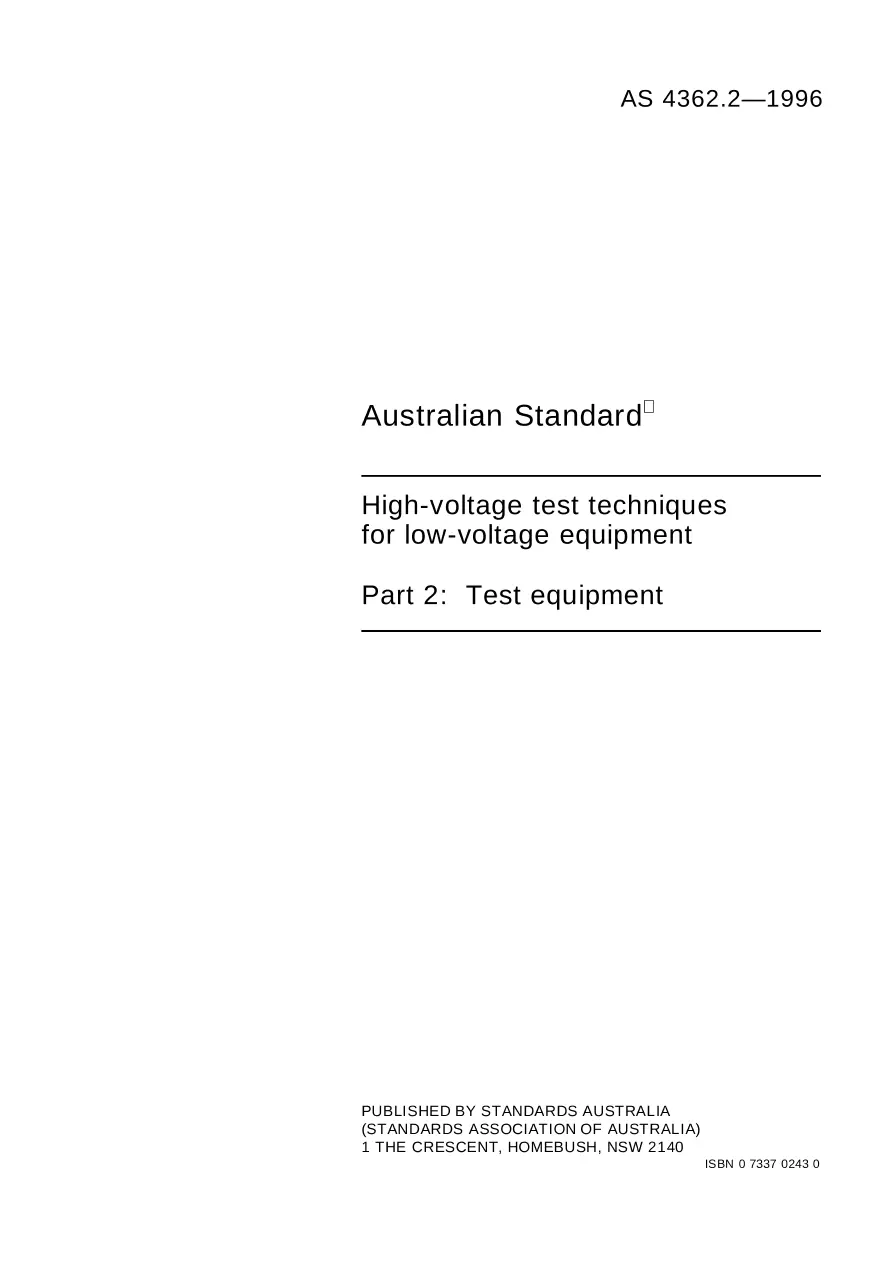 AS 4362.2-1996 AS 4362.2-1996 pdf