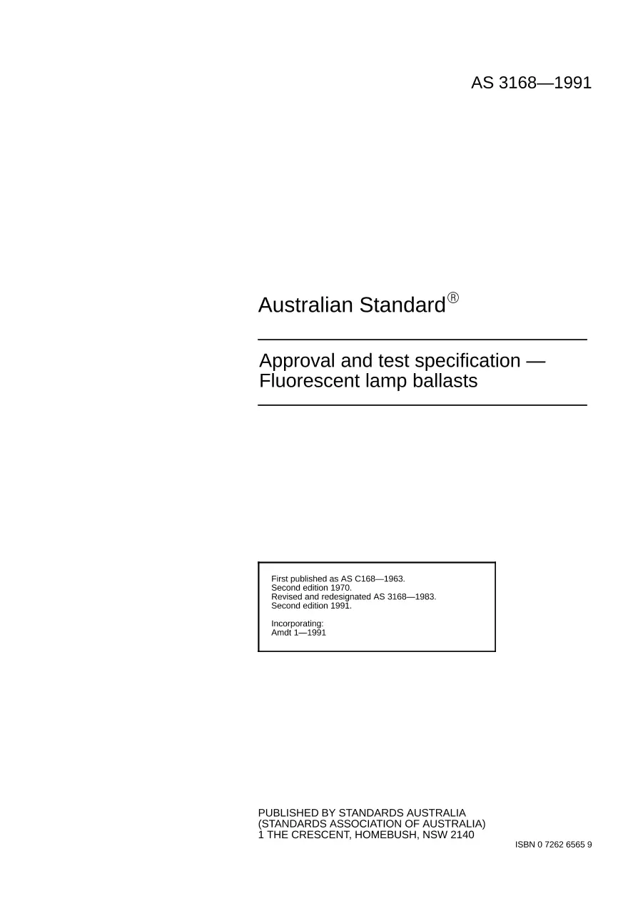 AS 3168-1991 AS 3168-1991 pdf