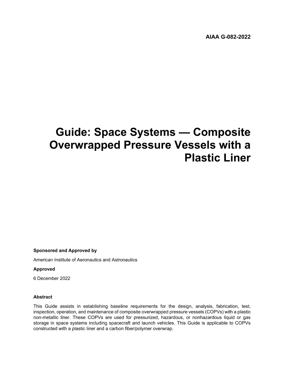AIAA G-082-2022 AIAA G-082-2022 pdf