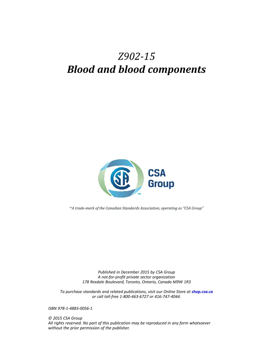 CSA Z902-15 CSA Z902-15 pdf
