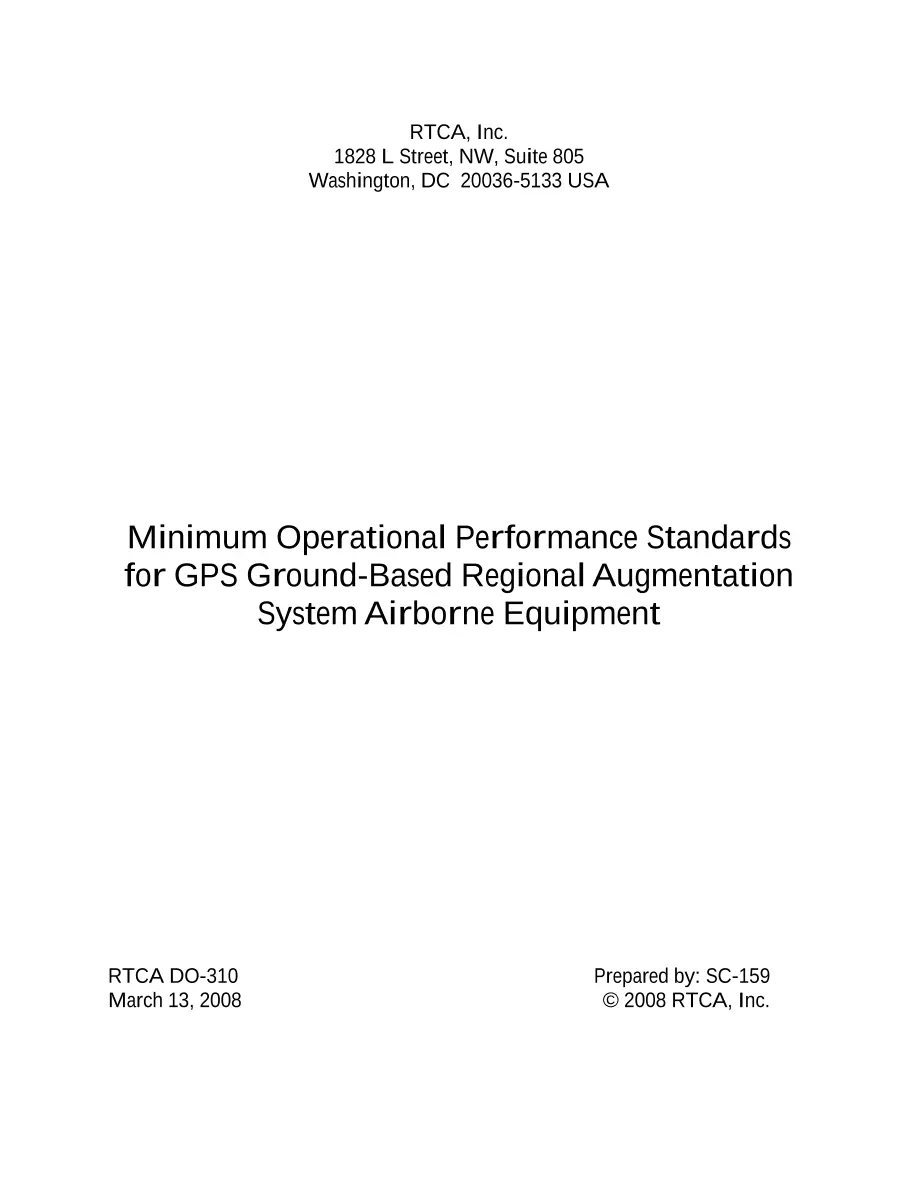 RTCA DO-310 pdf
