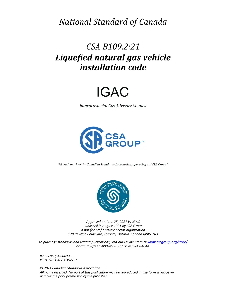 CSA B109.2:21 CSA B109.2:21 pdf