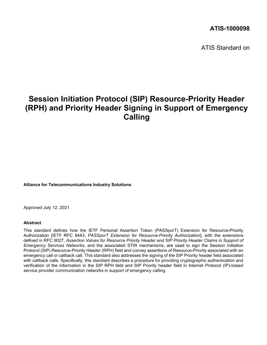 ATIS 1000098 ATIS 1000098 pdf