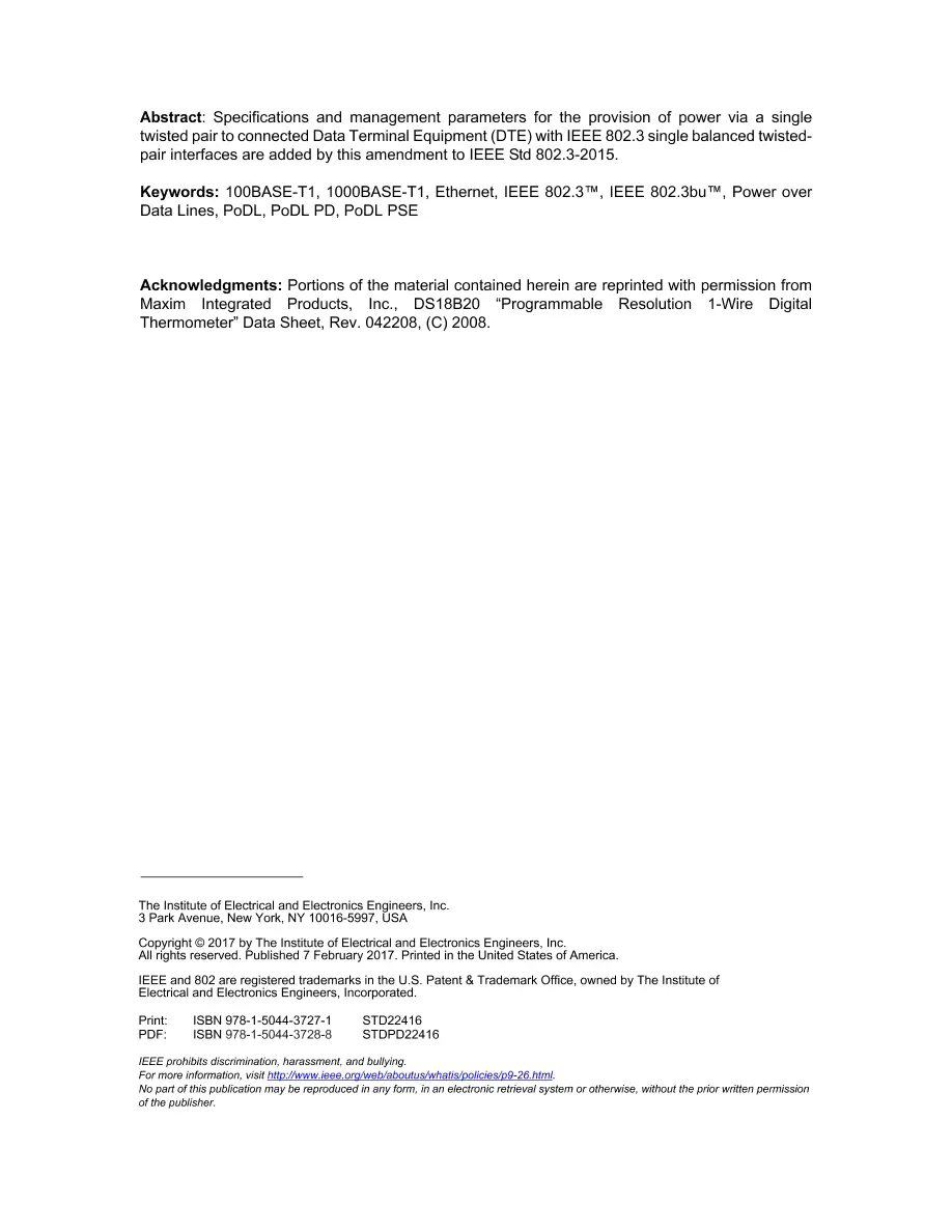 IEEE 802.3bu-2016 IEEE 802.3bu-2016 pdf
