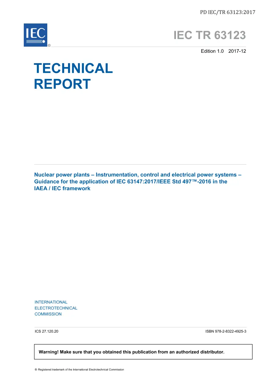 BS PD IEC/TR 63123:2017 pdf