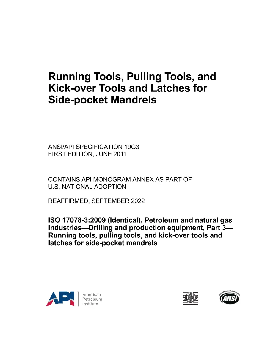 API Spec 19G3 (R2022) API Spec 19G3 (R2022) pdf