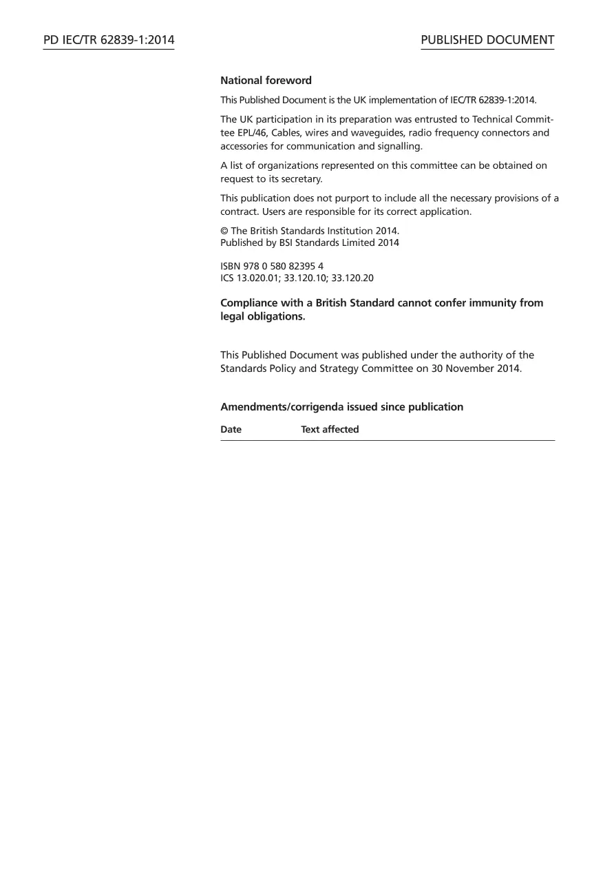 BS PD IEC/TR 62839-1:2014 BS PD IEC/TR 62839-1:2014 pdf