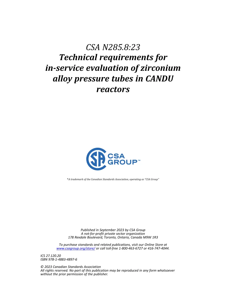 CSA N285.8:23 CSA N285.8:23 pdf