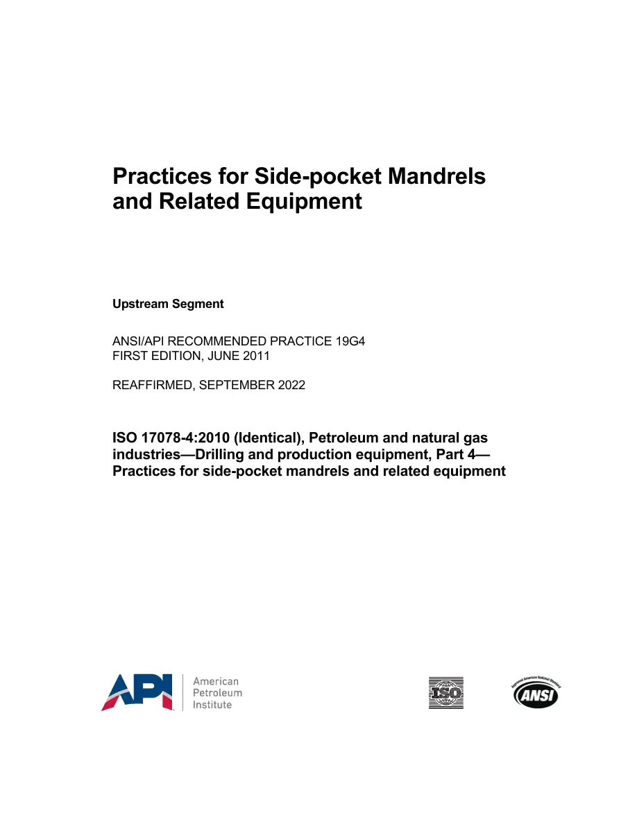 API RP 19G4 (R2022) API RP 19G4 (R2022) pdf
