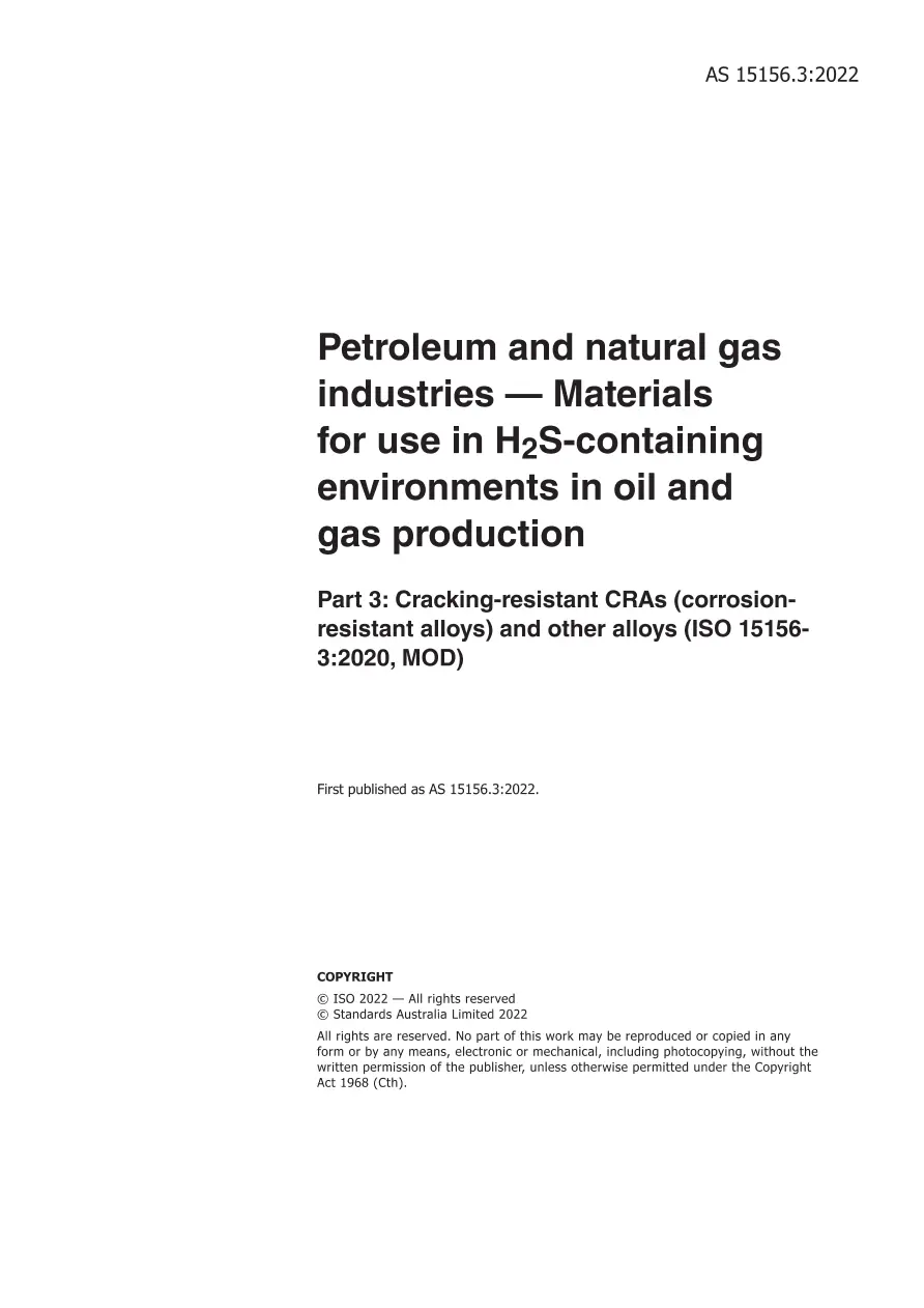 AS 15156.3:2022 AS 15156.3:2022 pdf