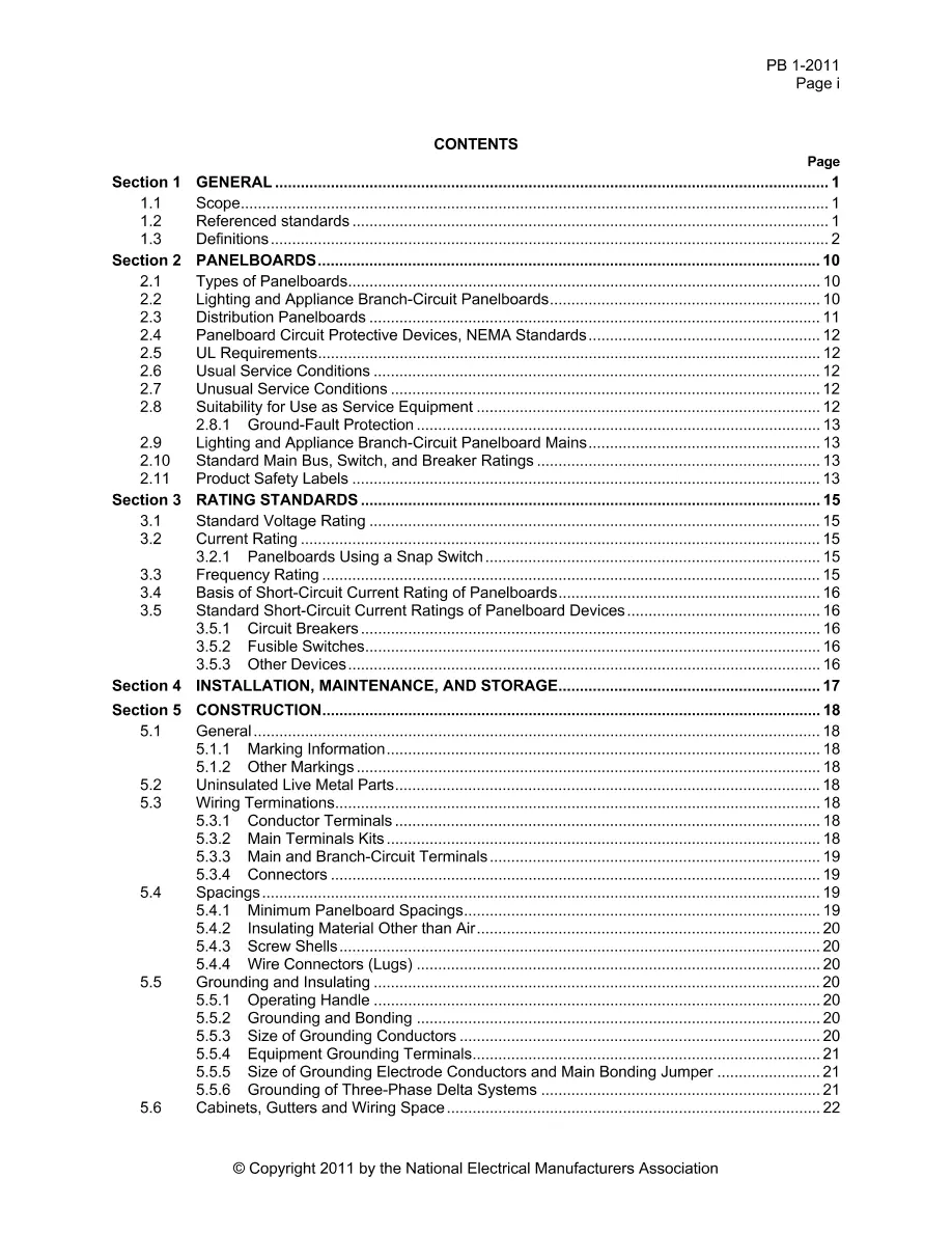 NEMA PB 1-2011 NEMA PB 1-2011 pdf