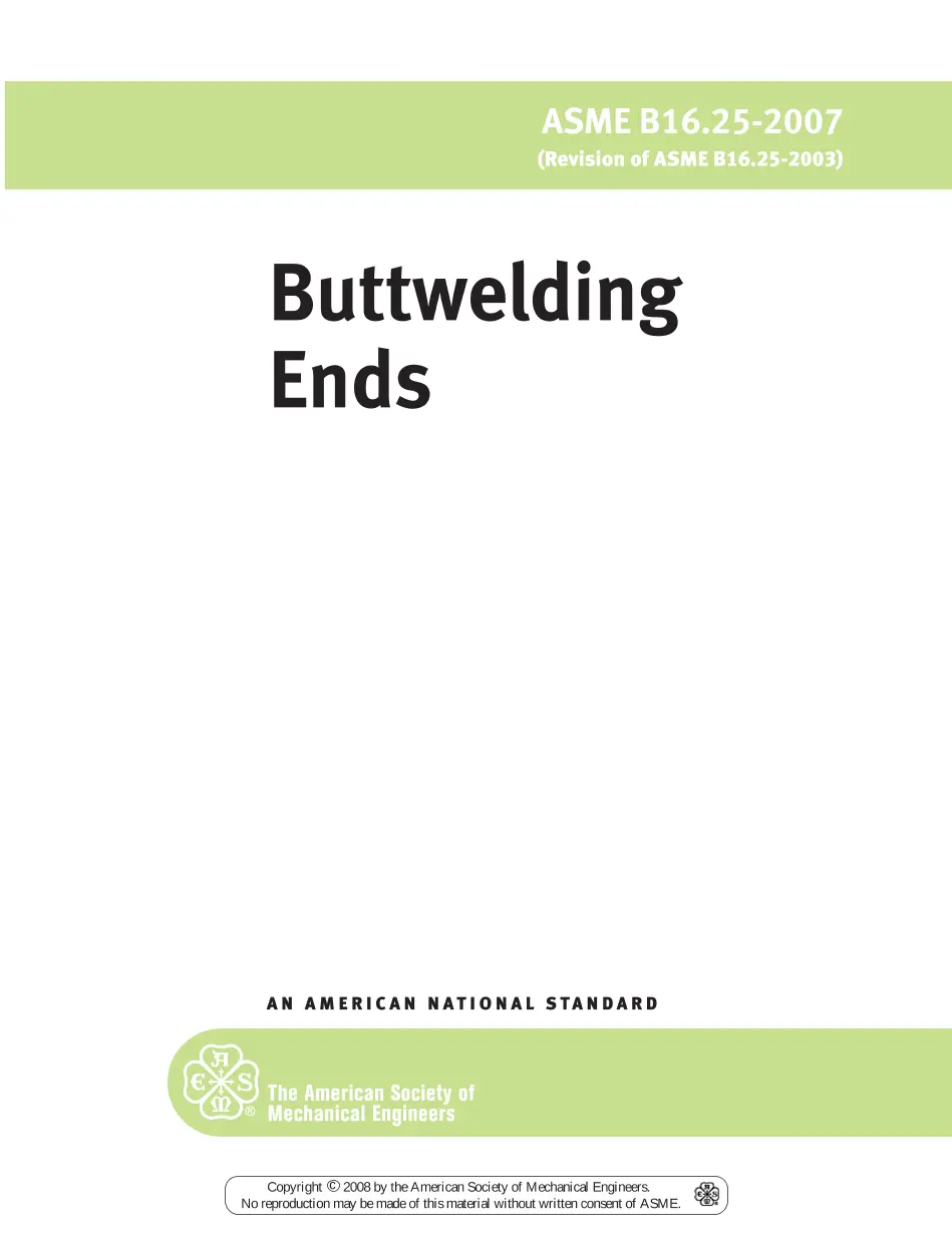 ASME B16.25-2007 ASME B16.25-2007 pdf
