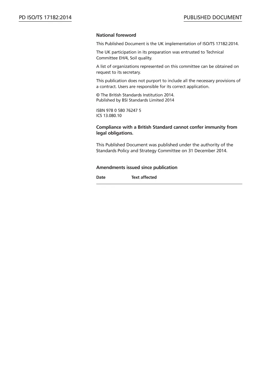 BS PD ISO/TS 17182:2014 BS PD ISO/TS 17182:2014 pdf