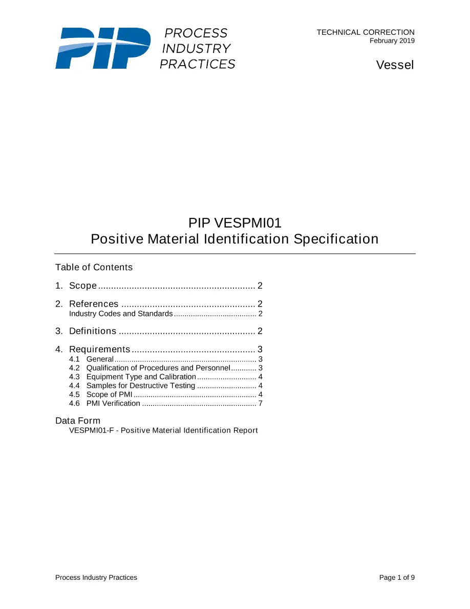 PIP VESPMI01 PIP VESPMI01 pdf