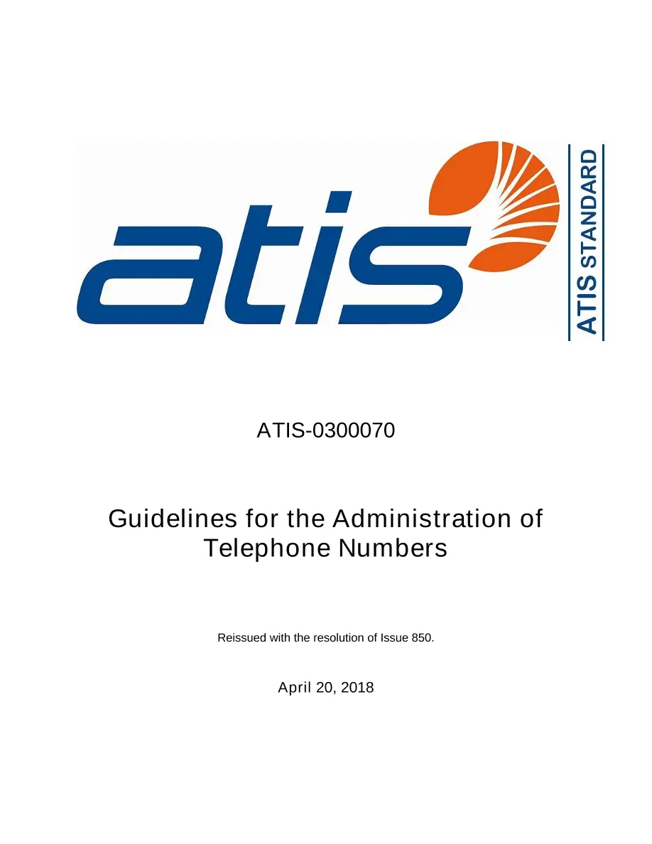 ATIS 0300070(2018-04) ATIS 0300070(2018-04) pdf