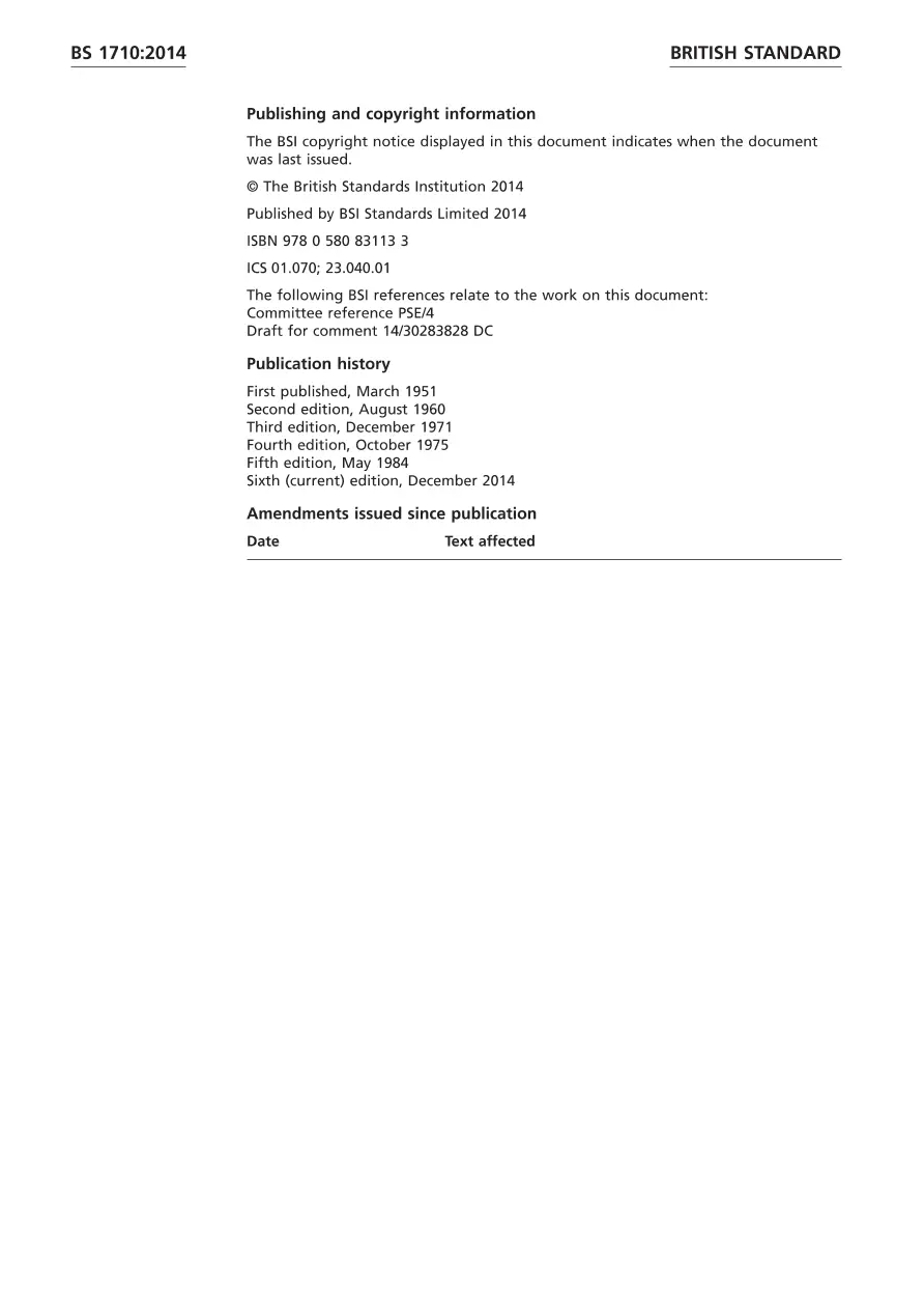 BS 1710:2014 BS 1710:2014 pdf